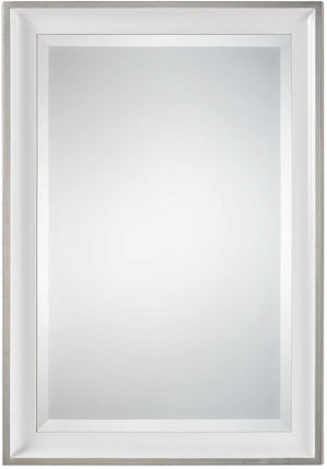 Uttermost Lahvahn White Silver Mirror