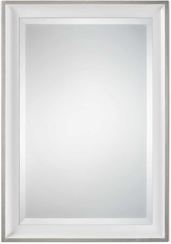 Uttermost Lahvahn White Silver Mirror