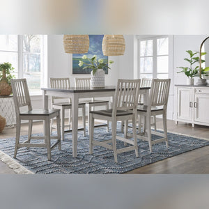 Aspenhome Caraway Aged Ivory Counter-Height Dining Table & Chairs Set