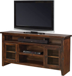 Aspenhome Alder Grove Tobacco 65 Inch TV Stand Console with Doors