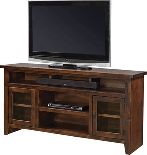 Aspenhome Alder Grove Tobacco 65 Inch TV Stand Console with Doors