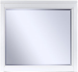 Aspenhome Hyde Park White Paint Landscape Mirror