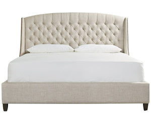 Universal Curated Halston Graphite Upholstered Queen Bed