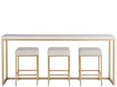Universal Love. Joy. Bliss. Miranda Kerr Home Soft Gold Metal Console Bar Table