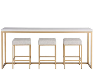 Universal Love. Joy. Bliss. Miranda Kerr Home Soft Gold Metal Console Bar Table