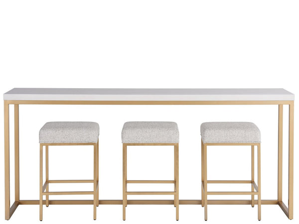 Universal Love. Joy. Bliss. Miranda Kerr Home Soft Gold Metal Console Bar Table