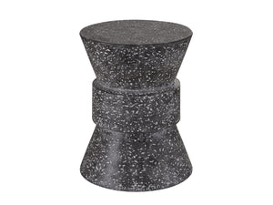 Universal Coastal Living Outdoor Stinson Black/Speckled Gray Accent Table