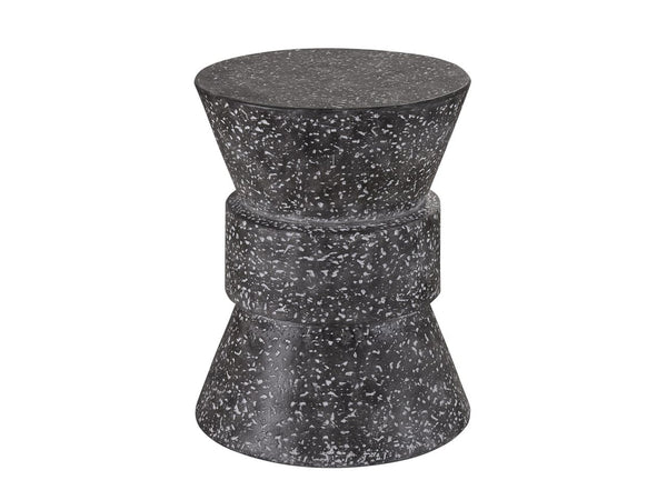 Universal Coastal Living Outdoor Stinson Black/Speckled Gray Accent Table