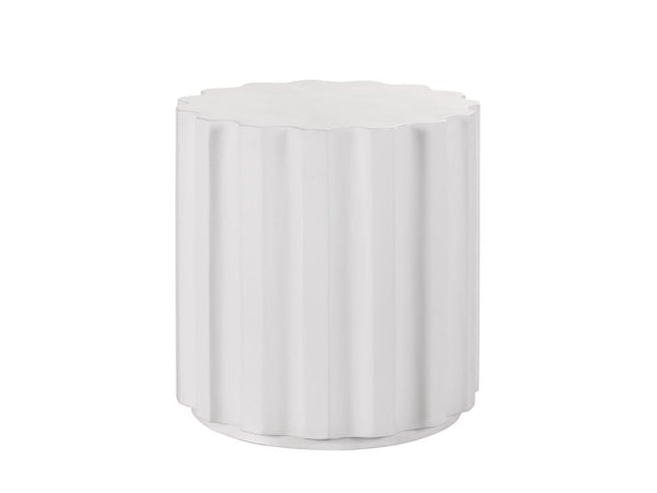 Universal Coastal Living Outdoor Geneva Abaco White Side Table