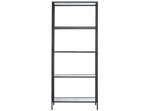 Universal Curated Industrial Oil Rubbed Bronze Etagere Bookcase