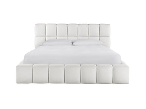 Universal Nomad Canberra Ivory Queen Colina Upholstered Bed