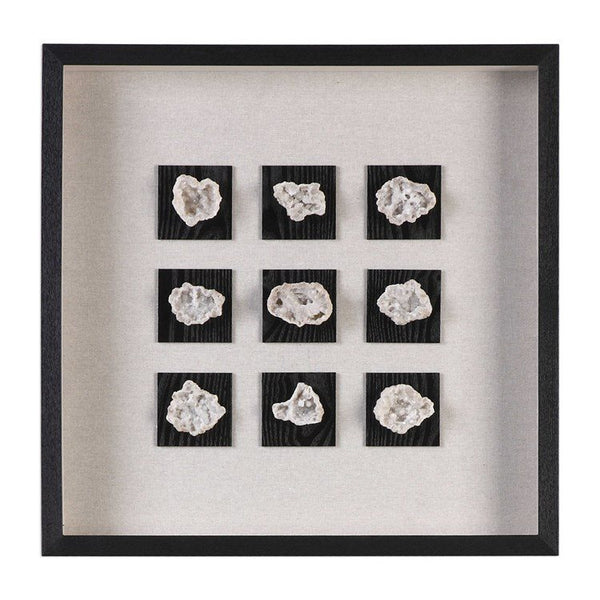 Uttermost Geode Linen Shadow Box Wall Art