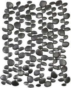 Uttermost Charcoal Black Skipping Stones Metal Wall Art Decor