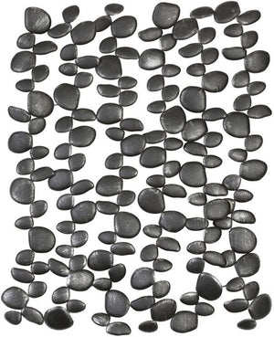 Uttermost Charcoal Black Skipping Stones Metal Wall Art Decor