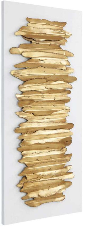Uttermost Lev Gold/White Wall Art Decor