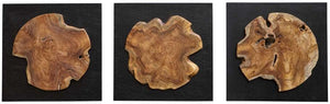 Uttermost Kolini 3-Piece Black/Brown Wall Decor Set