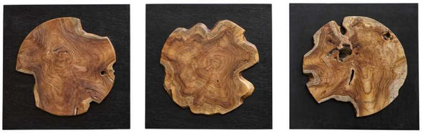 Uttermost Kolini 3-Piece Black/Brown Wall Decor Set