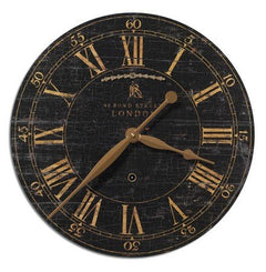 Uttermost Bond Street 18 Inch Black Wall Clock