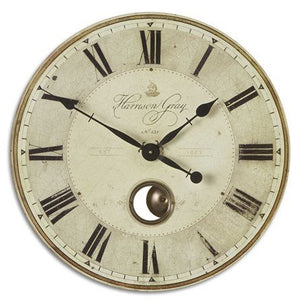 Uttermost Harrison Gray 23 Inch Clock