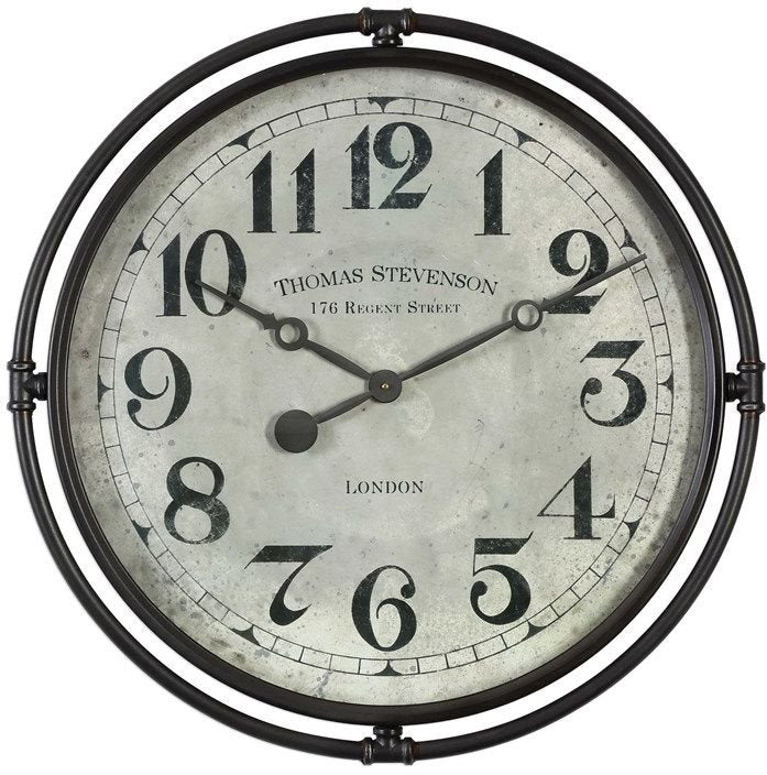 Uttermost By: John Kowalski Nakul Industrial Wall Clock