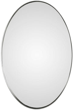 Uttermost Pursley Brushed Nickel Oval Mirror