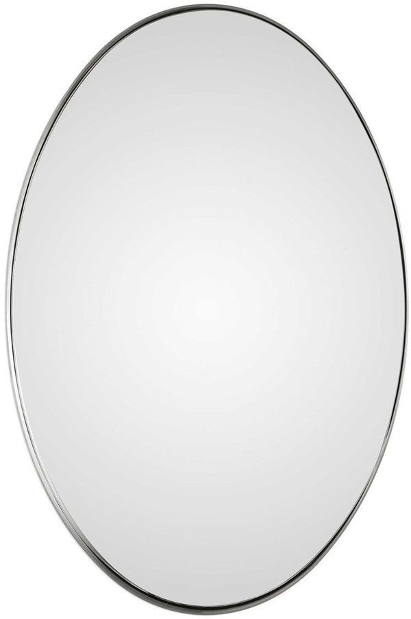 Uttermost Pursley Brushed Nickel Oval Mirror