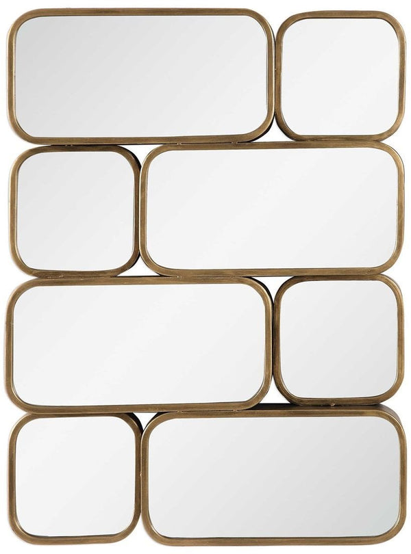 Uttermost Canute Modern Antiqued Gold Mirror