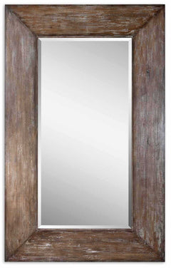 Uttermost Langford Antique Hickory Large Wood Mirror