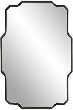 Uttermost Casmus Matte Black Iron Wall Mirror