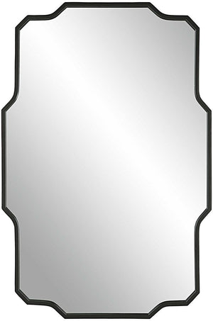 Uttermost Casmus Matte Black Iron Wall Mirror