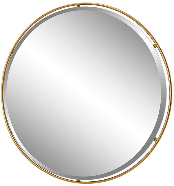 Uttermost Canillo Gold Round Mirror