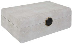 Uttermost Lalique White Shagreen Box