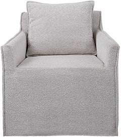 Uttermost Welland Ivory/Warm Gray Swivel Chair