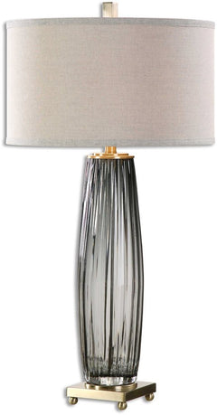 Uttermost Vilminore Charcoal Gray Table Lamp