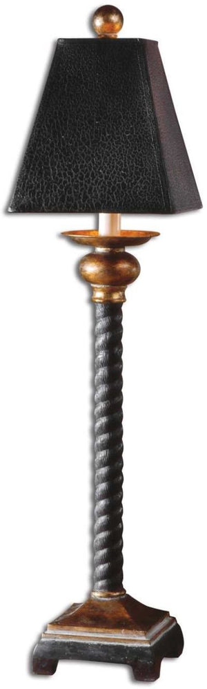 Uttermost Bellcord Black Buffet Lamp