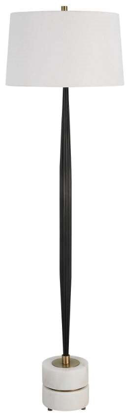 Uttermost Miraz Iron/White Floor Lamp