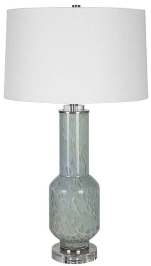 Uttermost Imperia Aqua Gray/White Table Lamp