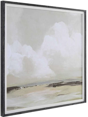 Uttermost Soft Clouds White Framed Print