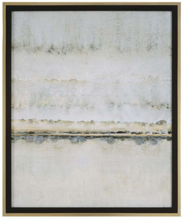 Uttermost Gilded Horizon Black/Gold/White Framed Print Wall Art