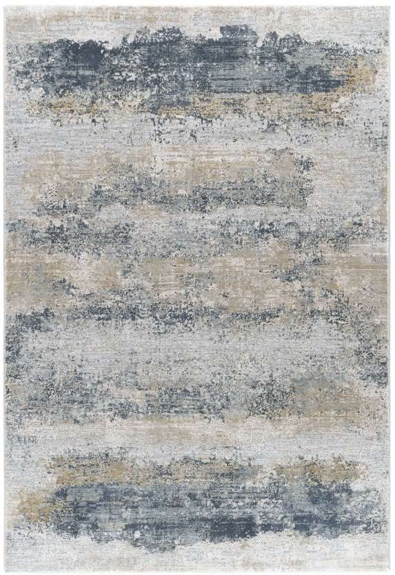 Uttermost Bremen Light Brown/Light Gray/Navy/Taupe 9 X 12 Area Rug