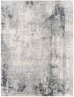 Uttermost Paoli Charcoal/Light Gray/Mustard/Off-White 9 X 12 Area Rug