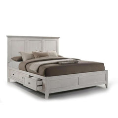 Intercon San Mateo Rustic White Queen Panel Headboard