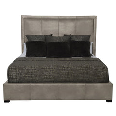 Bernhardt Morgan Leather Panel Bed King
