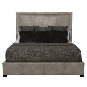 Bernhardt Morgan Leather Panel Bed King