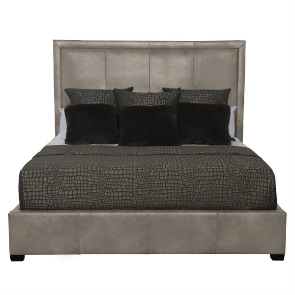 Bernhardt Morgan Leather Panel Bed King