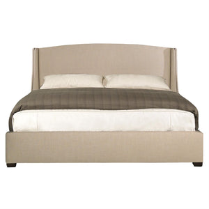 Bernhardt Cooper Fabric Shelter Bed Extended California King with Espresso Feet