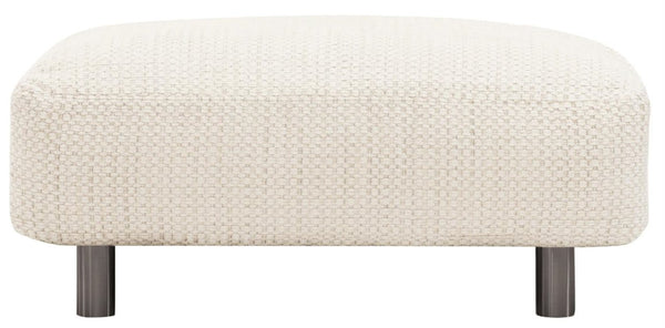 Bernhardt Avanni Outdoor Ottoman with Matte Black Legs