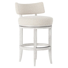 Bernhardt Hirsch Wire Brushed Fabric Counter Stool