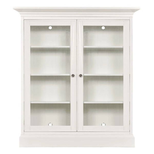 Hammary Structures Pure White Double Mid-Height Display Cabinet