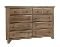 Vaughan-Bassett Cool Farmhouse Natural 8-Drawer Dresser